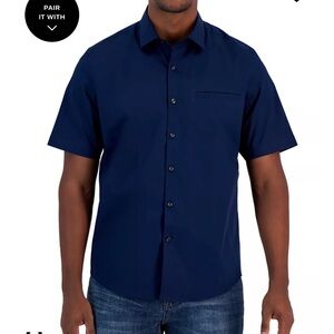 Alfani Men's Deep Blue Button Down Shirt
